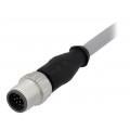 21348400C79010; Plug; M12; PIN: 12; male; A code-DeviceNet / CANopen; 1m; straight; HARTING