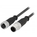21348485390015; Cable: for sensors/automation; PIN: 3; M12-M12; 1.5m; plug; plug; HARTING