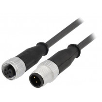 21348485390015; Cable: for sensors/automation; PIN: 3; M12-M12; 1.5m; plug; plug; HARTING