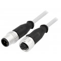 21348485484005; Cable: for sensors/automation; PIN: 4; M12-M12; 0.5m; plug; plug; HARTING