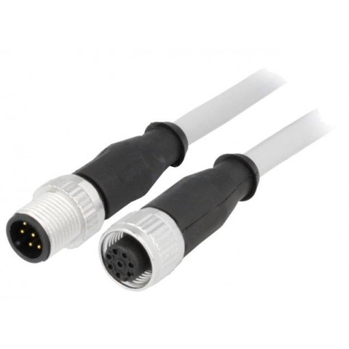 21348485882005; Cable: for sensors/automation; PIN: 8; M12-M12; 0.5m; plug; plug; HARTING