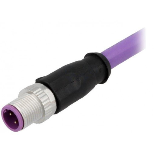 21348800486015; Plug; M12; PIN: 4; male; B code-Profibus; 1.5m; Insulation: PVC; HARTING