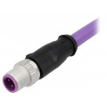 21348800486050; Plug; M12; PIN: 4; male; B code-Profibus; 5m; Insulation: PVC; cables; HARTING