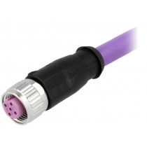 21348900486020; Plug; M12; PIN: 4; female; B code-Profibus; 2m; Insulation: PVC; HARTING