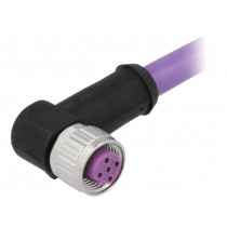 21349100486020; Plug; M12; PIN: 4; female; B code-Profibus; 2m; Insulation: PVC; HARTING