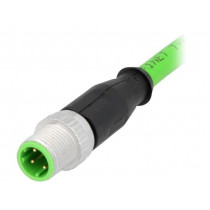 21349200405015; Plug; M12; PIN: 4; male; D code-Ethernet; 1.5m; Insulation: PVC; HARTING