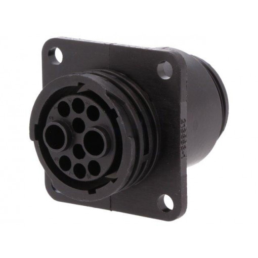 213893-2; Socket; female; PIN: 10(2+8); w/o contacts,sealed; CPC Series 6; TE Connectivity