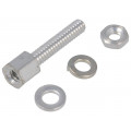 215072-2; Set of screws for D-Sub; Thread len: 14.2mm; Thread: UNC4-40; TE Connectivity