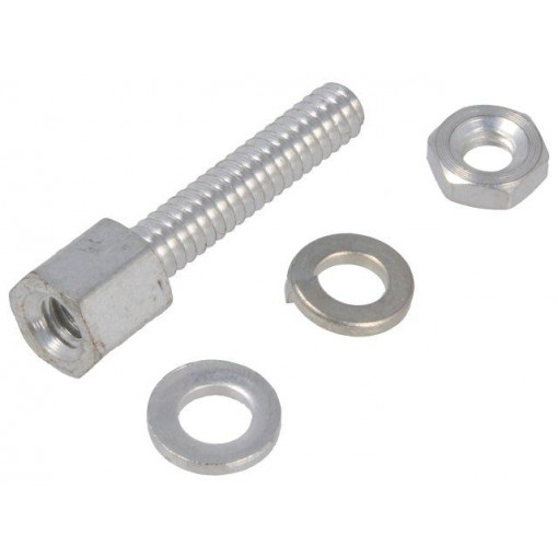 215072-2; Set of screws for D-Sub; Thread len: 14.2mm; Thread: UNC4-40; TE Connectivity