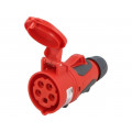 2153-6; Connector: AC supply 3-phase; socket; female; 16A; 400VAC; IP44; PCE 2153-6; Connector: AC supply 3-phase; socket; female; 16A; 400VAC; IP44; PCE