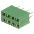 215307-4; Socket; pin strips; HV-100; female; PIN: 8; straight; 2.54mm; THT; TE Connectivity