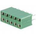 215307-5; Socket; pin strips; HV-100; female; PIN: 10; straight; 2.54mm; THT; TE Connectivity
