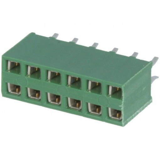 215307-6; Socket; pin strips; HV-100; female; PIN: 12; straight; 2.54mm; THT; TE Connectivity