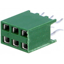 215309-3; Socket; pin strips; HV-100; female; PIN: 6; straight; 2.54mm; THT; TE Connectivity