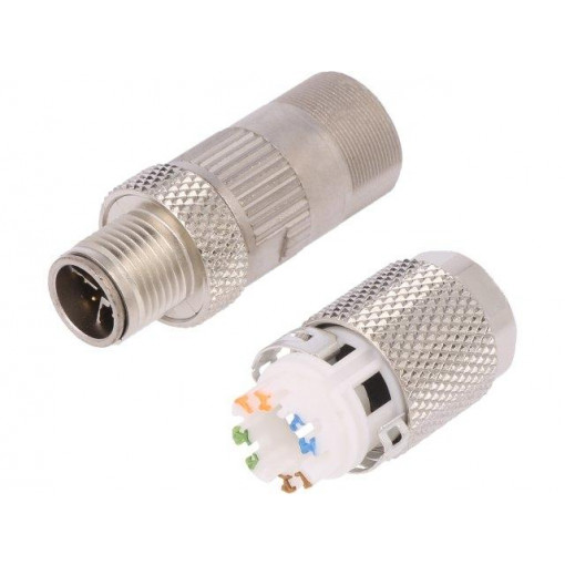21700602; Plug; M12; PIN: 8; male; X code-ProfiNET; for cable; IDC; IP67; LAPP KABEL