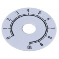 220.101; Scale; Range: 0 ÷ 10; Ø41mm; Øhole: 10mm; Mat: aluminium; SUPERTRONIC