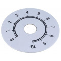 220.105; Scale; Range: 0 ÷ 10; Ø50mm; Øhole: 10mm; Mat: aluminium; SUPERTRONIC