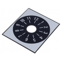220.312; Scale; Range: 1 ÷ 12; 48x42mm; Øhole: 10mm; Mat: aluminium; SUPERTRONIC 220.312; Scale; Range: 1 ÷ 12; 48x42mm; Øhole: 10mm; Mat: aluminium; SUPERTRONIC