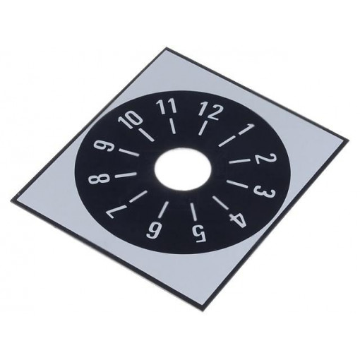 220.312; Scale; Range: 1 ÷ 12; 48x42mm; Øhole: 10mm; Mat: aluminium; SUPERTRONIC 220.312; Scale; Range: 1 ÷ 12; 48x42mm; Øhole: 10mm; Mat: aluminium; SUPERTRONIC