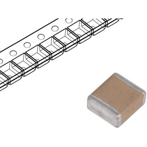22205C106K4Z2A; Capacitor: ceramic; MLCC; 10uF; 50V; X7R; ±10%; SMD; 2220; AVX