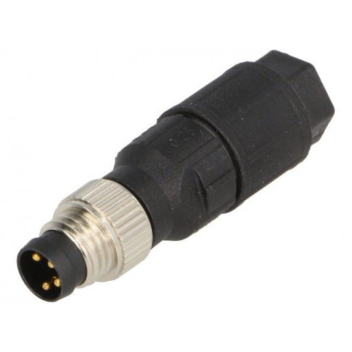 22260043; Connector: M8; male; PIN: 4; straight; for cable; plug; 4A; IP65/IP67; LAPP KABEL