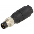 22260044; Connector: M8; male; PIN: 4; straight; for cable; plug; 4A; IP65/IP67; LAPP KABEL