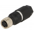 22260045; Connector: M8; female; PIN: 4; straight; for cable; plug; 4A; 30V; LAPP KABEL