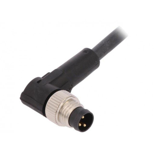 AB-C3-M8MA-2,0PUR; Connection lead; M8; PIN: 3; angled; 2m; plug; 60VAC; 4A; -25÷80°C; LAPP KABEL