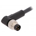 AB-C4-M8MA-2,0PUR; Connection lead; M8; PIN: 4; angled; 2m; plug; 60VAC; 4A; -25÷80°C; LAPP KABEL