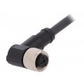 AB-C4-2,0PUR-M12FA-SH; Connection lead; M12; PIN: 4; angled; 2m; plug; 250VAC; 4A; -25÷80°C; LAPP KABEL