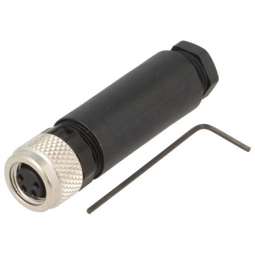 22260126; Connector: M8; female; PIN: 4; straight; for cable; plug; 4A; IP67; LAPP KABEL