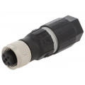 22260133; Plug; M12; PIN: 4; female; A code-DeviceNet / CANopen; for cable; LAPP KABEL