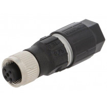 22260133; Plug; M12; PIN: 4; female; A code-DeviceNet / CANopen; for cable; LAPP KABEL