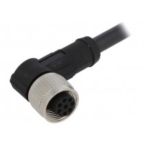 AB-C8-2,0PUR-M12FA; Connection lead; M12; PIN: 8; angled; 2m; plug; 30VAC; 4A; -25÷80°C; LAPP KABEL
