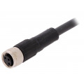AB-C3-2,0PUR-M8FS; Connection lead; M8; PIN: 3; straight; 2m; plug; 60VAC; 4A; -25÷80°C; LAPP KABEL