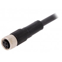 AB-C3-2,0PUR-M8FS; Connection lead; M8; PIN: 3; straight; 2m; plug; 60VAC; 4A; -25÷80°C; LAPP KABEL