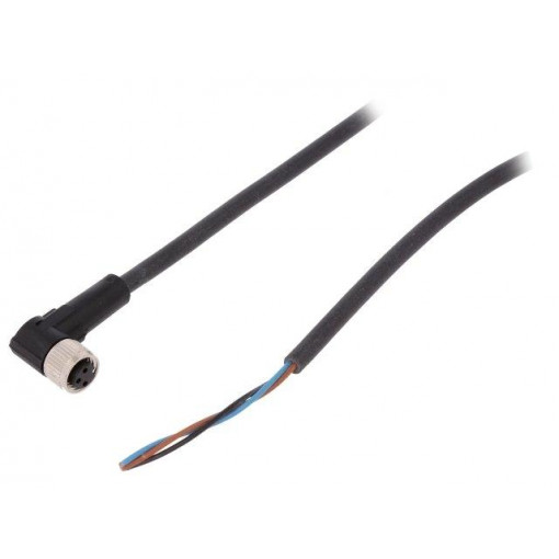 AB-C3-2,0PUR-M8FA; Connection lead; M8; PIN: 3; angled; 2m; plug; 60VAC; 4A; -25÷80°C; LAPP KABEL