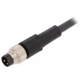 AB-C3-M8MS-2,0PUR; Connection lead; M8; PIN: 3; straight; 2m; plug; 60VAC; 4A; -25÷80°C; LAPP KABEL