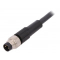 AB-C3-M8MS-10,0PUR; Connection lead; M8; PIN: 3; straight; 10m; plug; 60VAC; 4A; -25÷80°C; LAPP KABEL