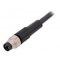 AB-C3-M8MS-10,0PUR; Connection lead; M8; PIN: 3; straight; 10m; plug; 60VAC; 4A; -25÷80°C; LAPP KABEL