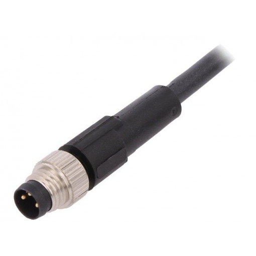 AB-C3-M8MS-10,0PUR; Connection lead; M8; PIN: 3; straight; 10m; plug; 60VAC; 4A; -25÷80°C; LAPP KABEL