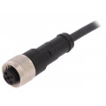 AB-C3-2,0PUR-M12FS; Connection lead; M12; PIN: 3; straight; 2m; plug; 250VAC; 4A; 250VDC; LAPP KABEL