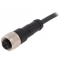 AB-C3-2,0PUR-M12FS; Connection lead; M12; PIN: 3; straight; 2m; plug; 250VAC; 4A; 250VDC; LAPP KABEL