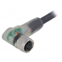 AB-C3-5,0PUR-M8FA-2L; Connection lead; M8; PIN: 3; angled; 5m; plug; 60VAC; 4A; -25÷80°C; LAPP KABEL