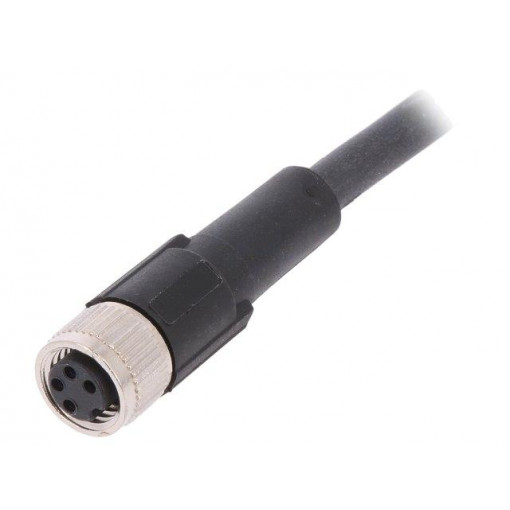 AB-C4-2,0PUR-M8FS; Connection lead; M8; PIN: 4; straight; 2m; plug; 60VAC; 4A; -25÷80°C; LAPP KABEL