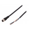 AB-C4-5,0PUR-M8FS; Connection lead; M8; PIN: 4; straight; 5m; plug; 60VAC; 4A; -25÷80°C; LAPP KABEL