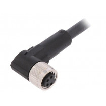 AB-C4-2,0PUR-M8FA; Connection lead; M8; PIN: 4; angled; 2m; plug; 60VAC; 4A; -25÷80°C; LAPP KABEL