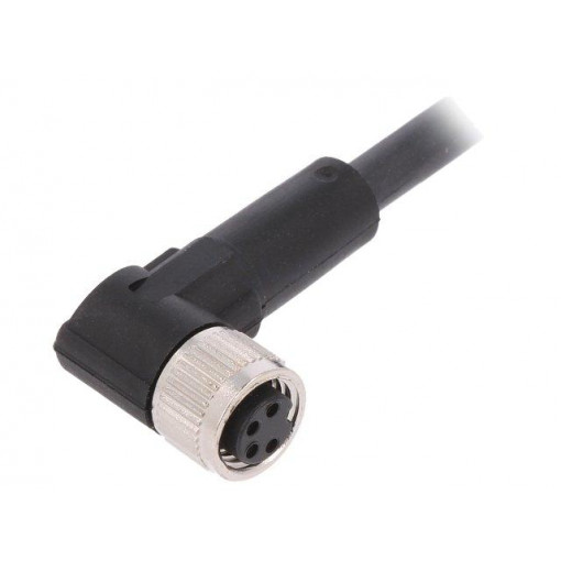 AB-C4-2,0PUR-M8FA; Connection lead; M8; PIN: 4; angled; 2m; plug; 60VAC; 4A; -25÷80°C; LAPP KABEL
