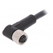 AB-C4-10,0PUR-M8FA; Connection lead; M8; PIN: 4; angled; 10m; plug; 60VAC; 4A; -25÷80°C; LAPP KABEL