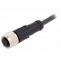AB-C4-5,0PUR-M12FS; Connection lead; M12; PIN: 4; straight; 5m; plug; 250VAC; 4A; 250VDC; LAPP KABEL